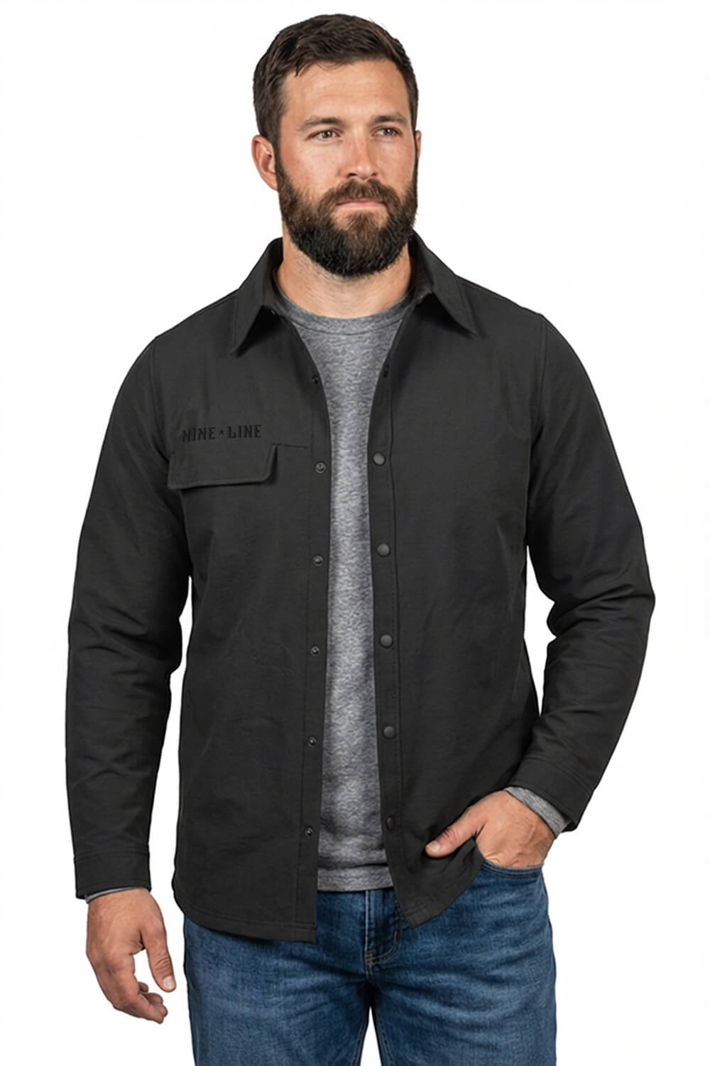 Men's Twill Overshirt Jacket