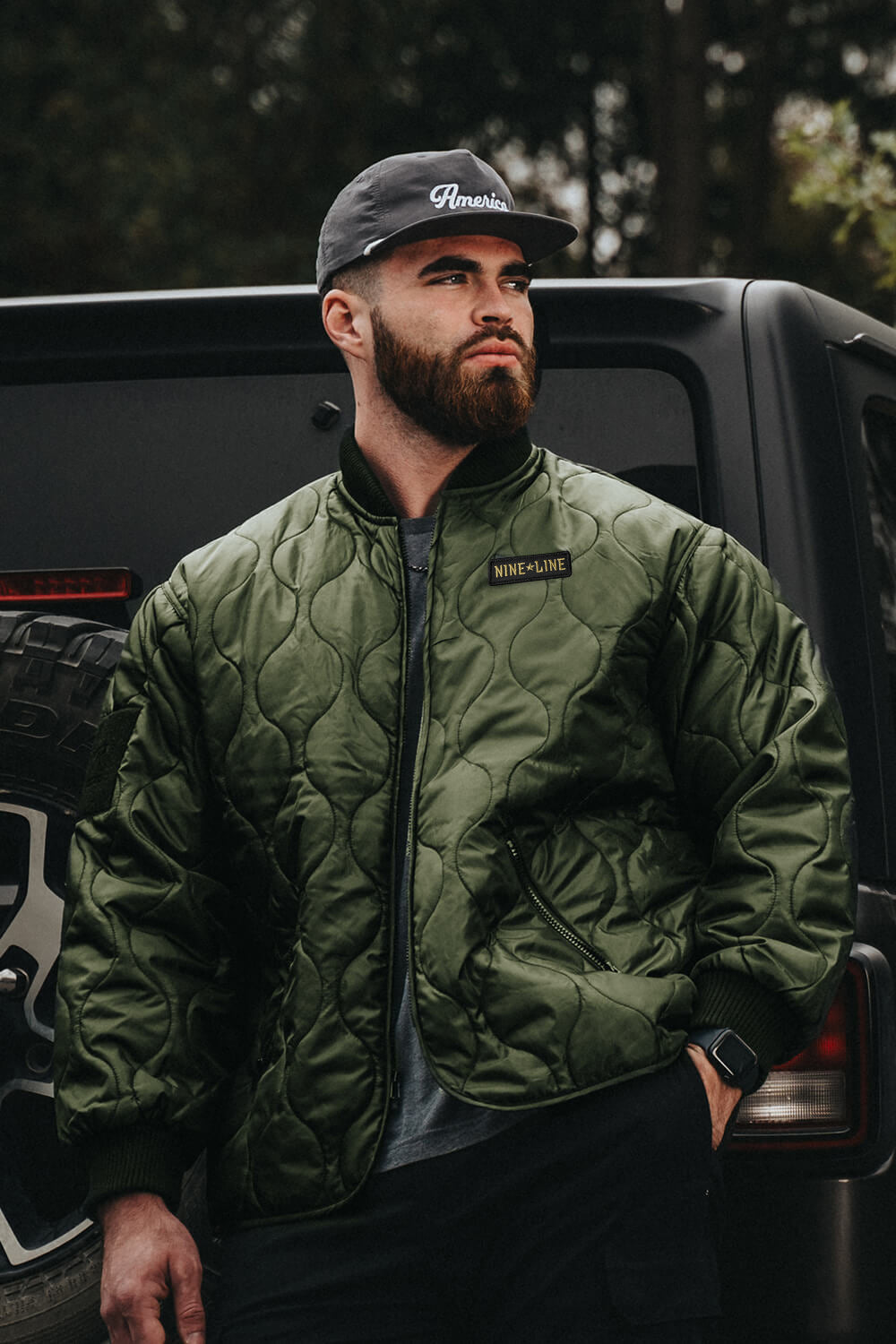 Men's Concealed Carry Quilted Woobie Jacket