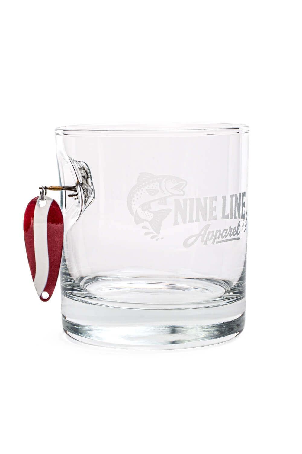Nine Line Splash Fishing Lure Whiskey Glass