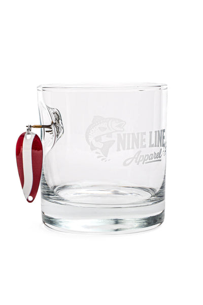 Nine Line Splash Fishing Lure Whiskey Glass