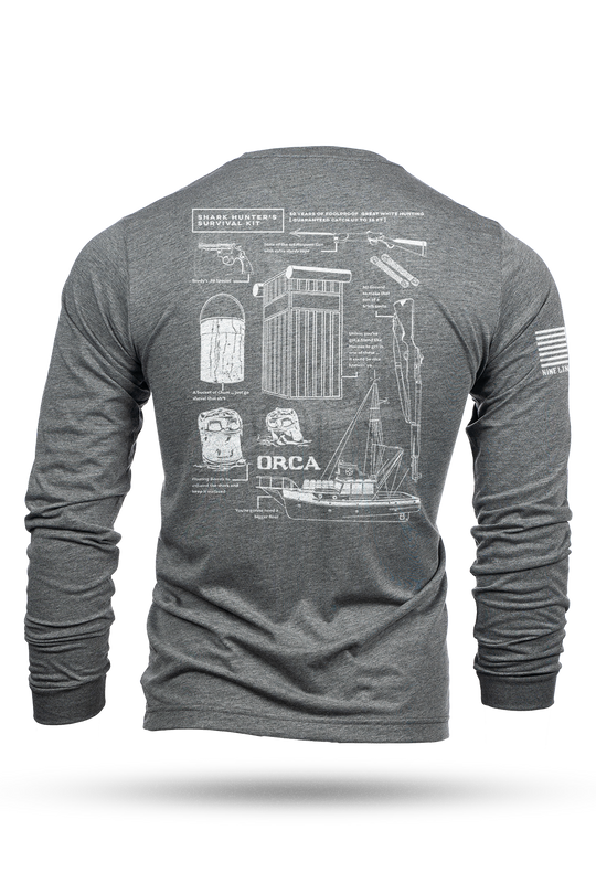 Shark Hunter Schematic - Long-Sleeve Shirt
