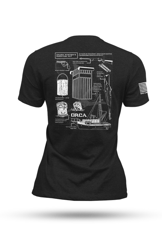 Shark Hunter Schematic - Women's T-Shirt