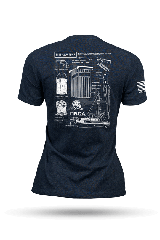 Shark Hunter Schematic - Women's T-Shirt