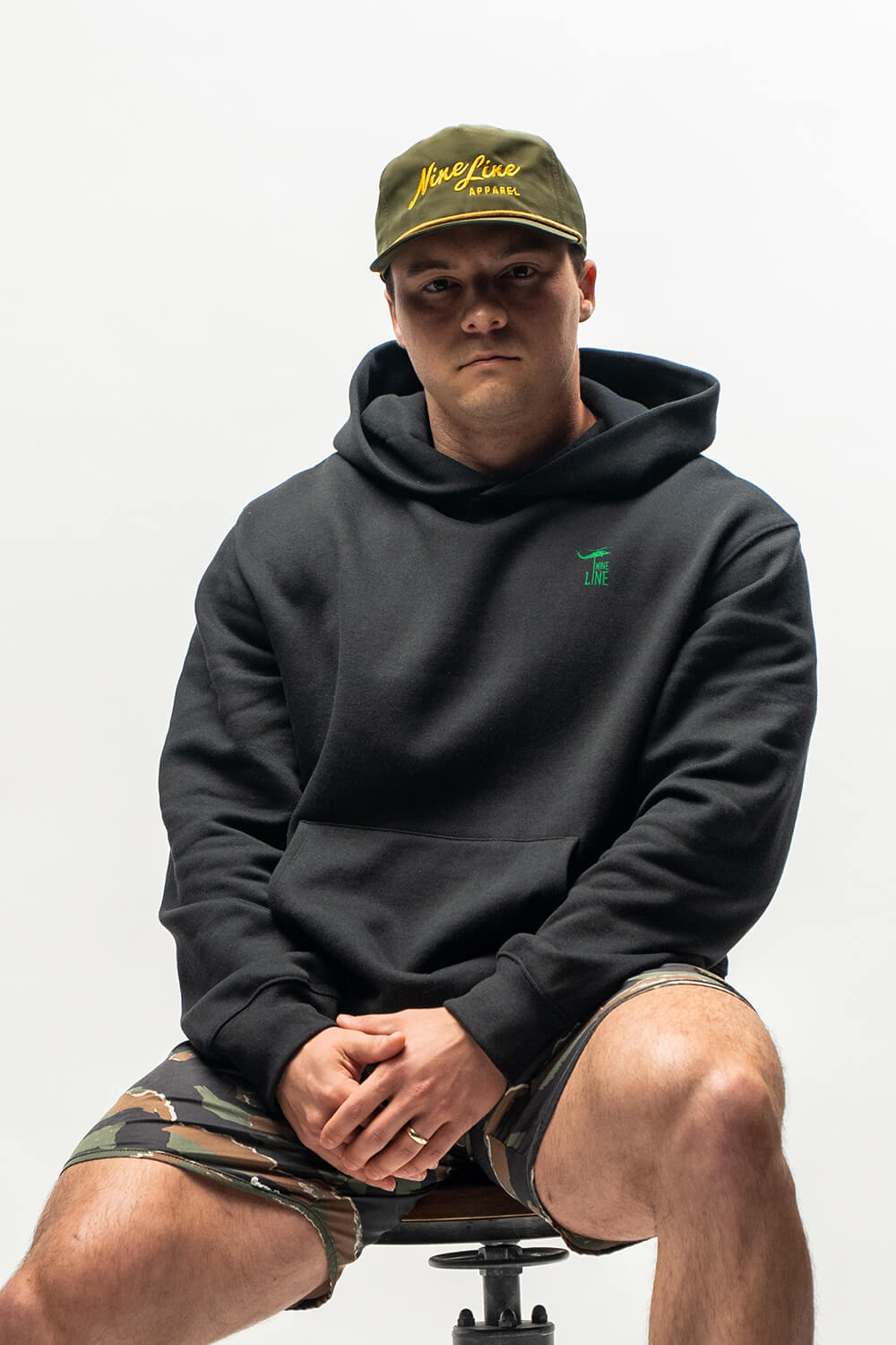 Silicone Dropline Logo - Hoodie (Night Vision Edition)