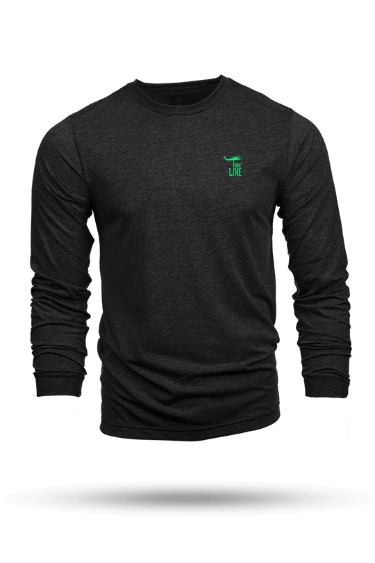 Silicone Dropline Logo - Long-Sleeve T-Shirt (Night Vision Edition)