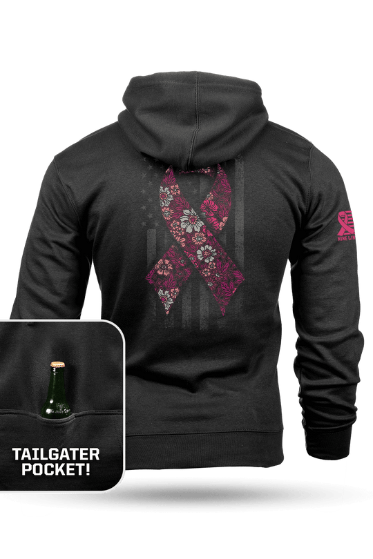 Breast Cancer Ribbon Flag 2025 - Tailgater Hoodie