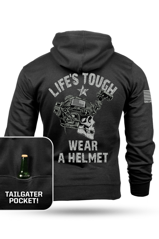 Wear a Helmet - Tailgater Hoodie