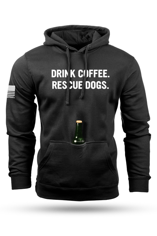 REX - Drink Coffee Rescue Dogs - Tailgater Hoodie