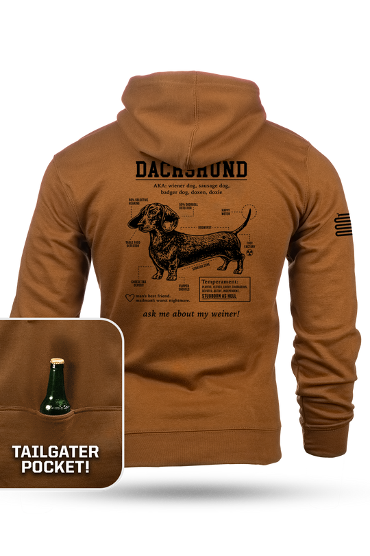 Dachshund Schematic - Tailgater Hoodie