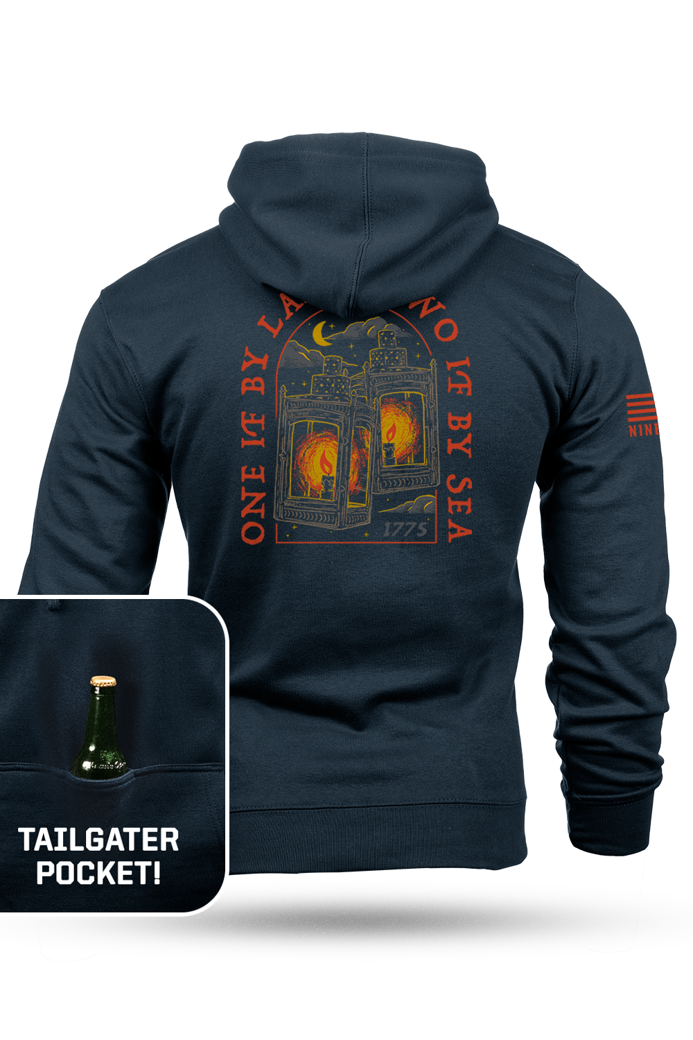 One if by Land, Two if by Sea - Tailgater Hoodie
