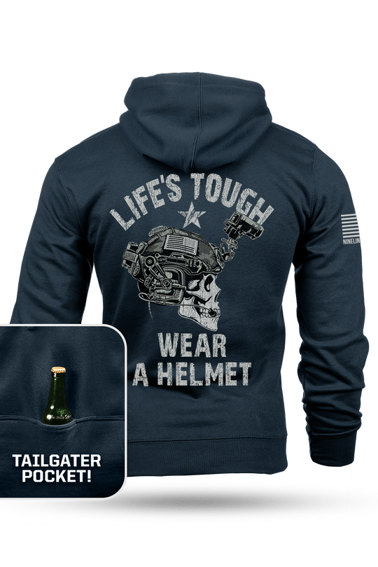 Wear a Helmet - Tailgater Hoodie