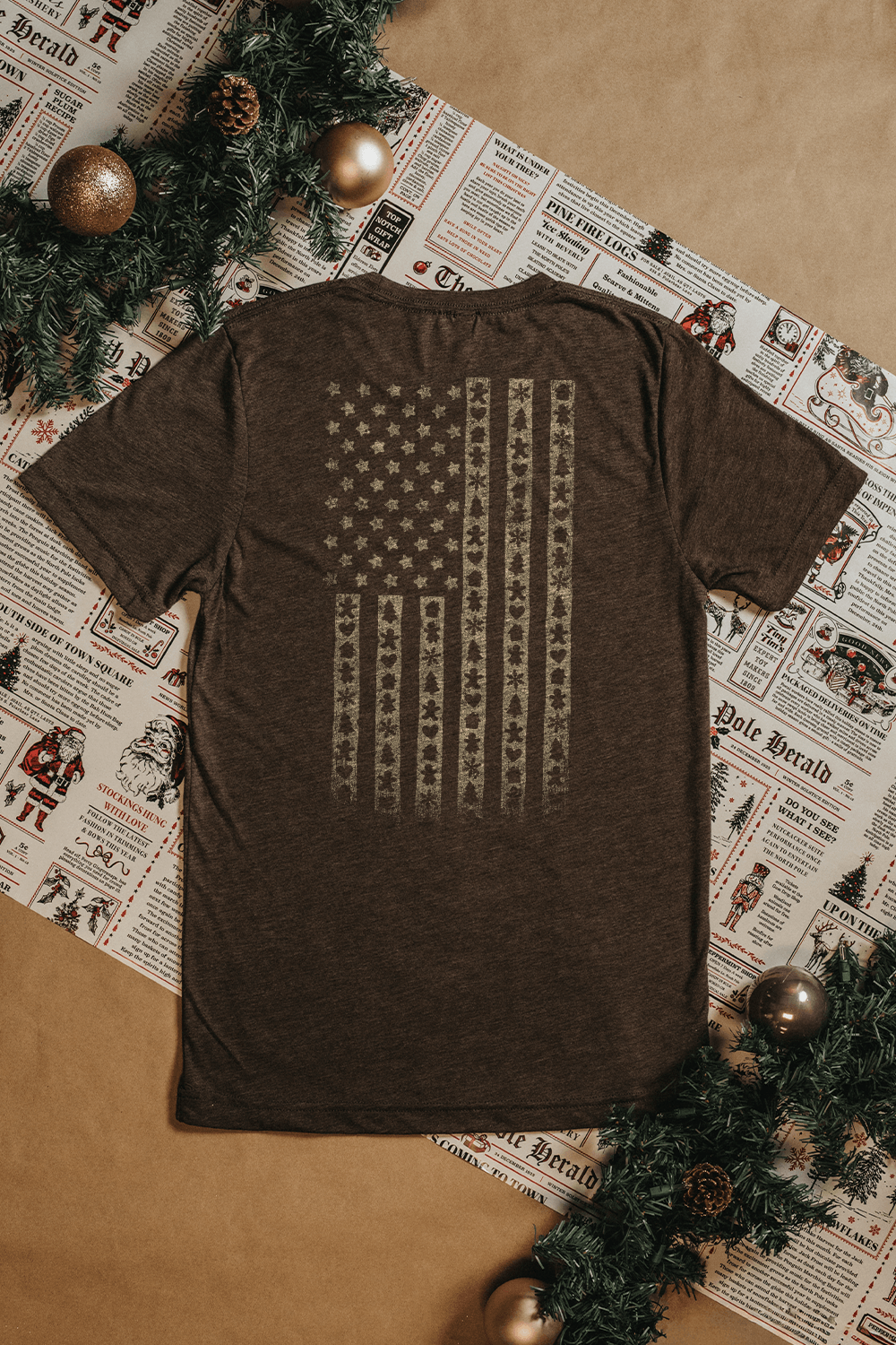 Gingerbread Flag - T-Shirt