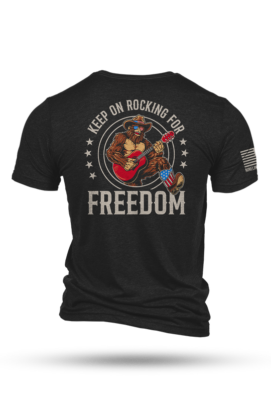 Rockin' Freedom Squatch - T-Shirt