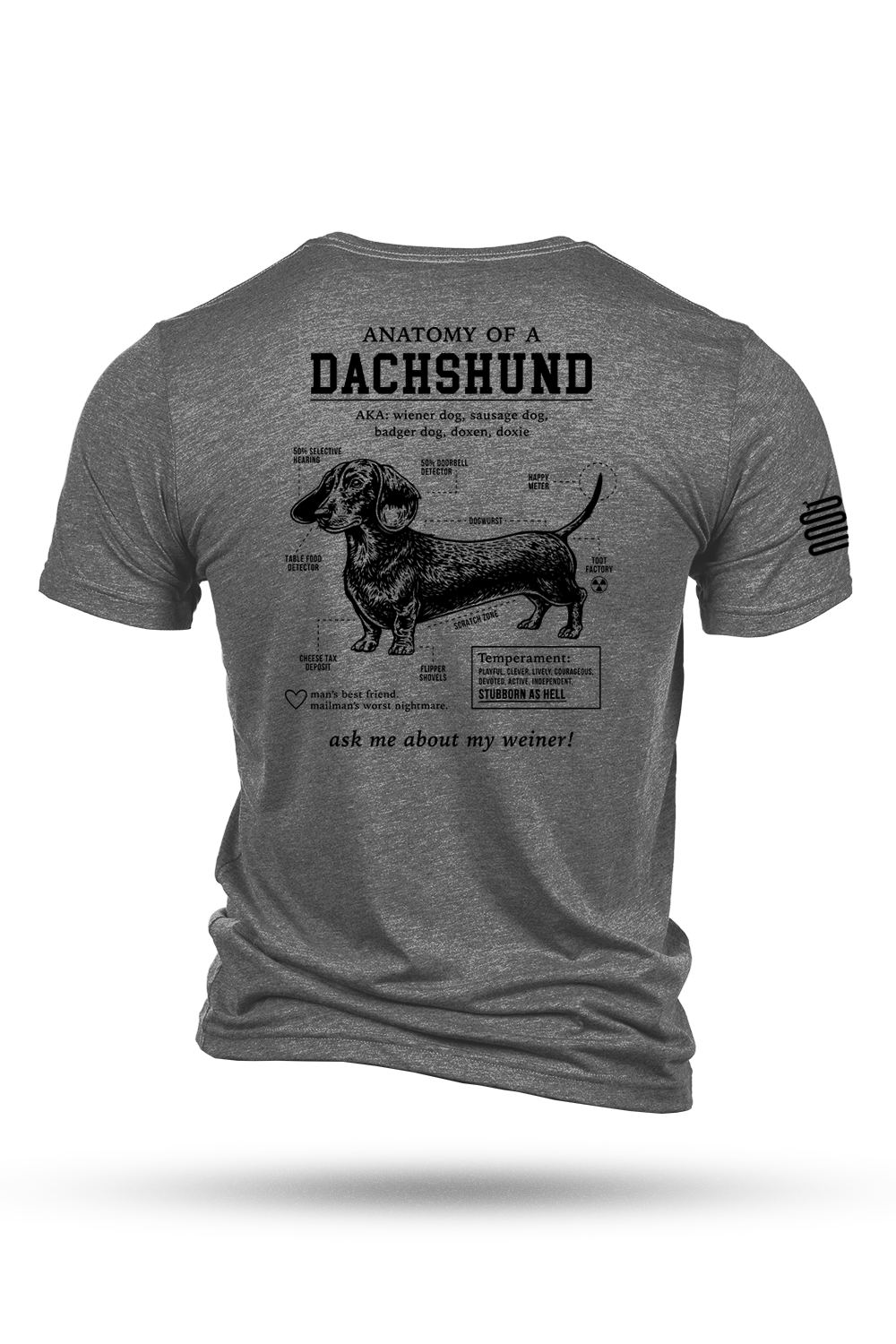 Dachshund Schematic - T-Shirt