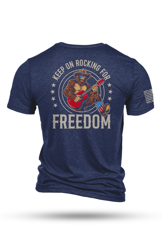 Rockin' Freedom Squatch - T-Shirt