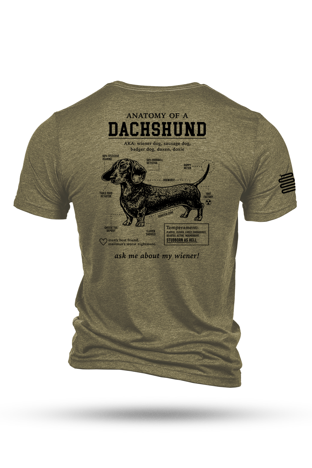 Dachshund Schematic - T-Shirt