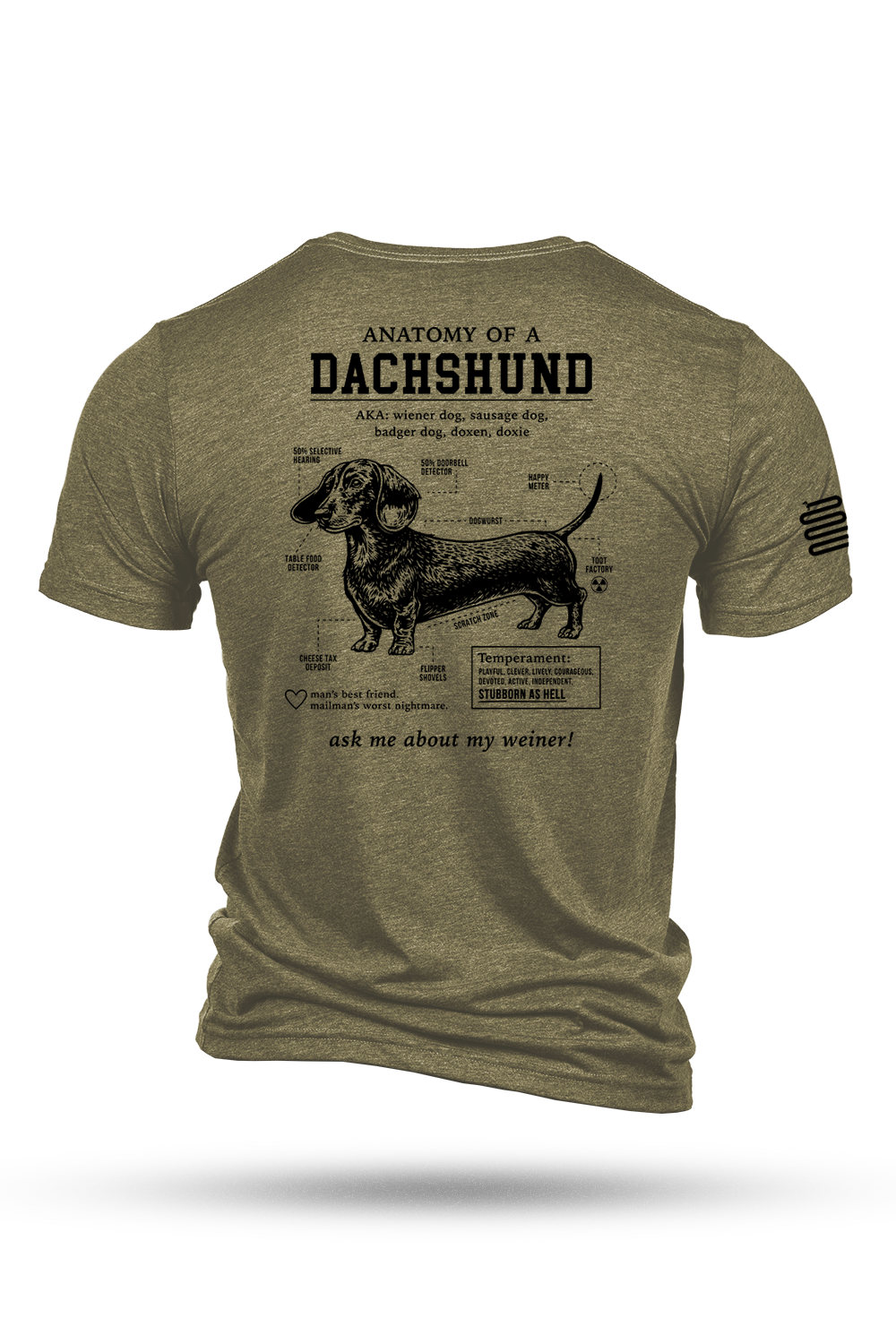 Dachshund Schematic - T-Shirt