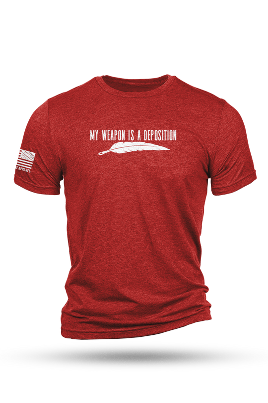 My Weapon is a Deposition - T-Shirt