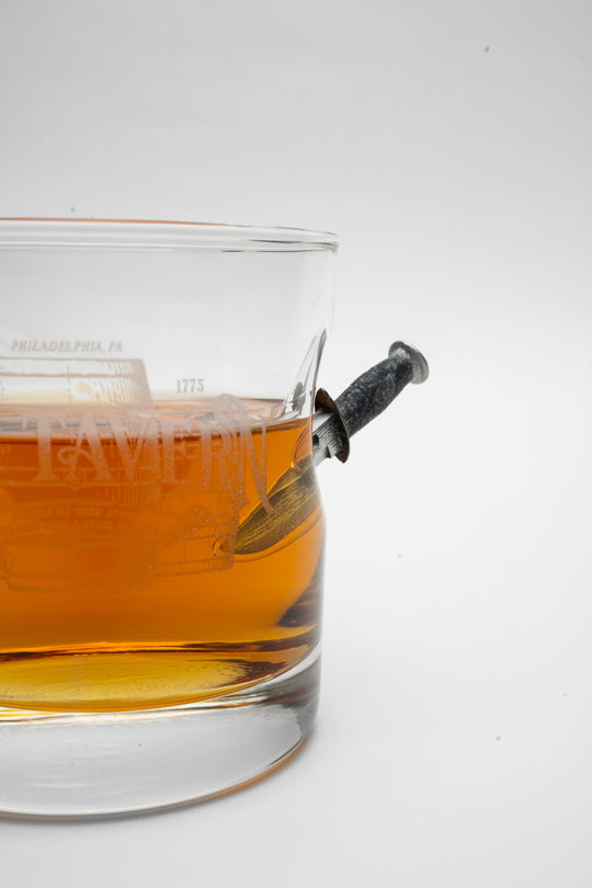 Born In a Tavern American Made Whiskey Glass