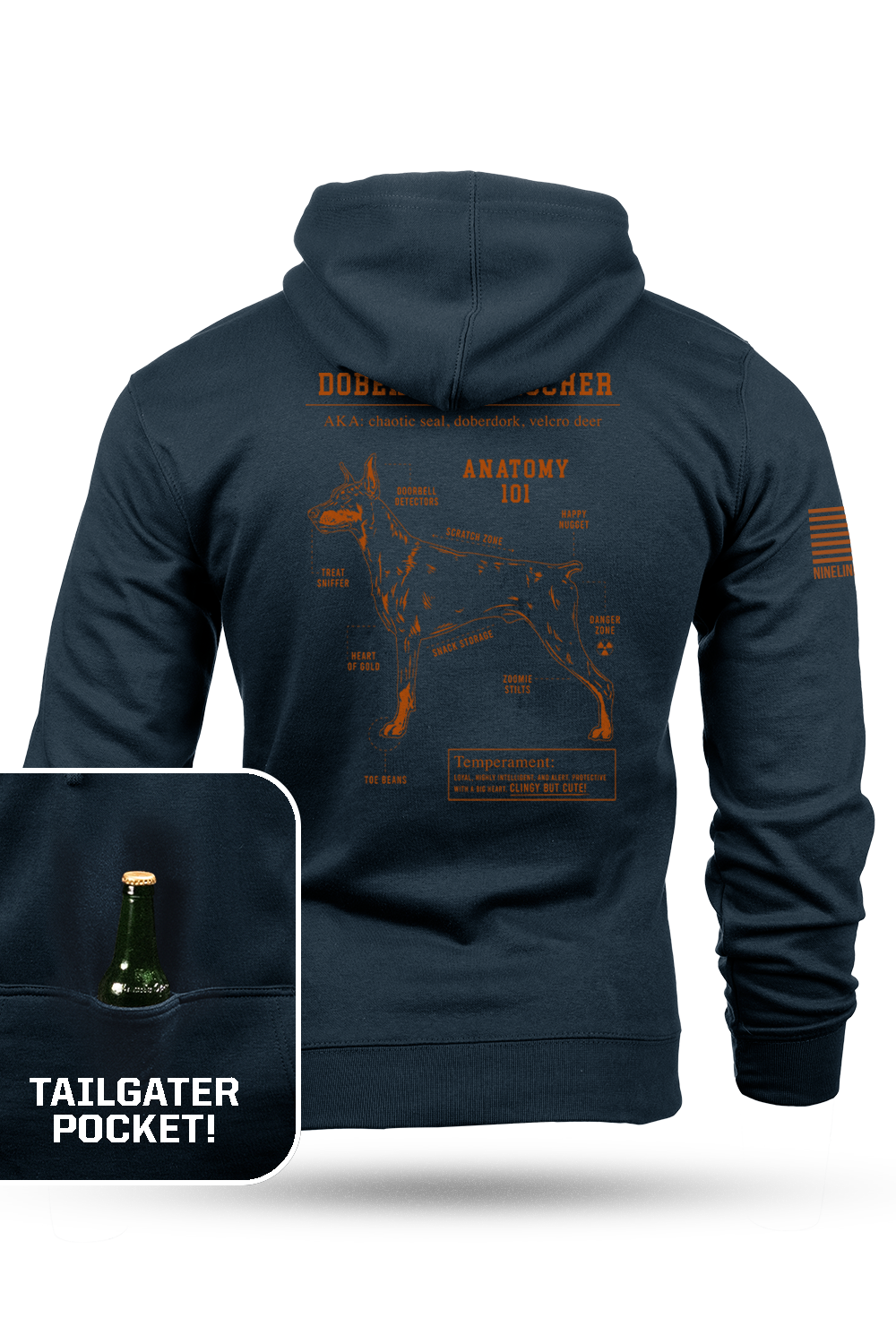 Doberman Schematic - Tailgater Hoodie
