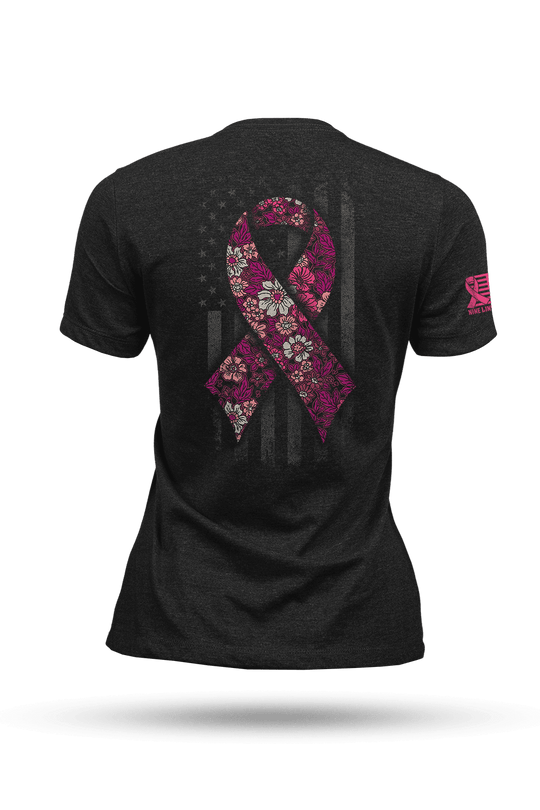 Breast Cancer Ribbon Flag 2025 - Women's T-Shirt