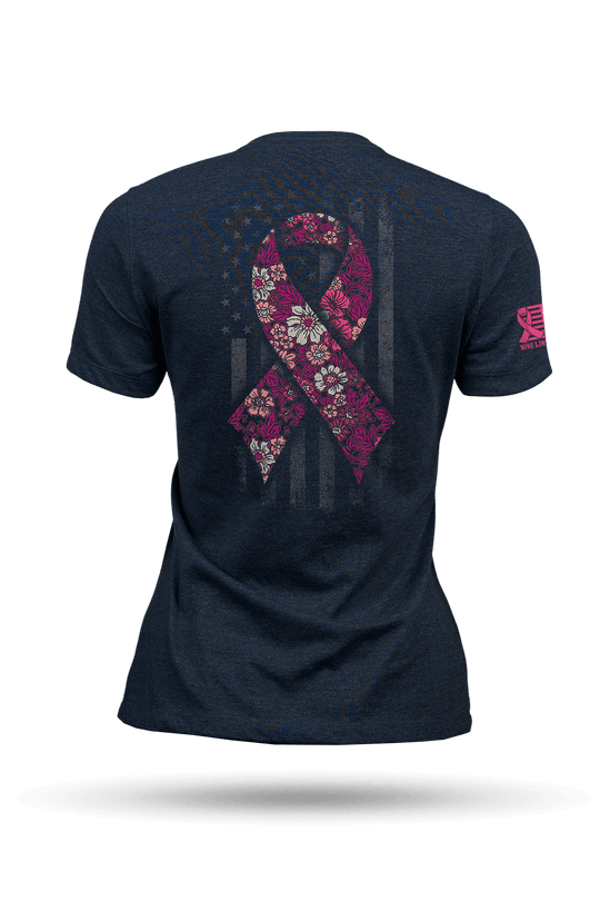 Breast Cancer Ribbon Flag 2025 - Women's T-Shirt