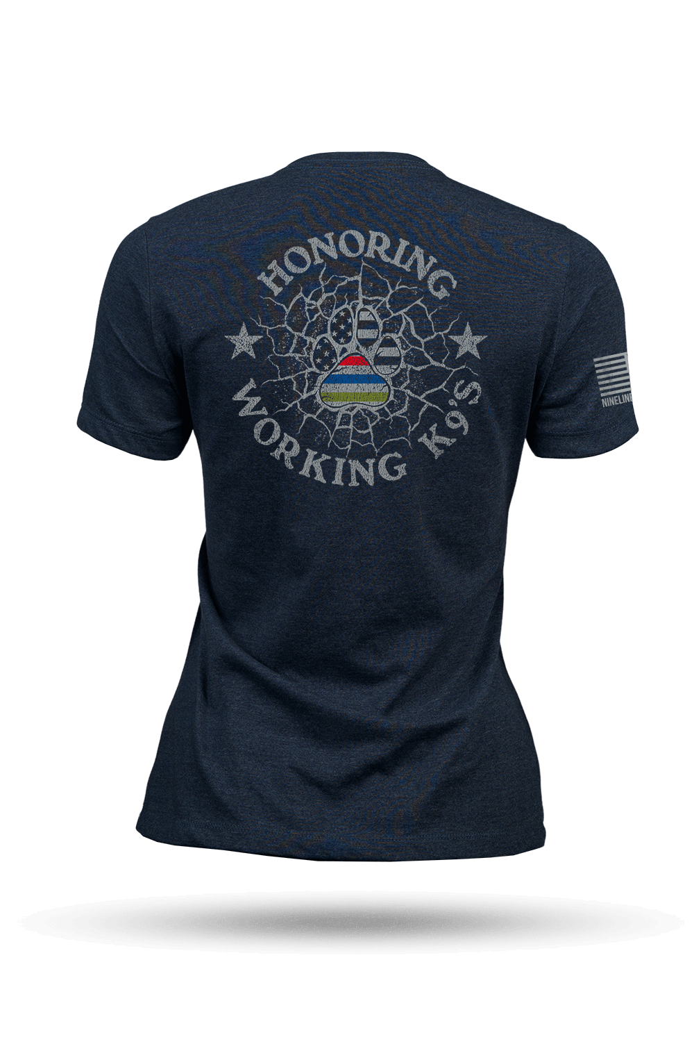 K9 Quilt of Honor - paw - Women's T-Shirt