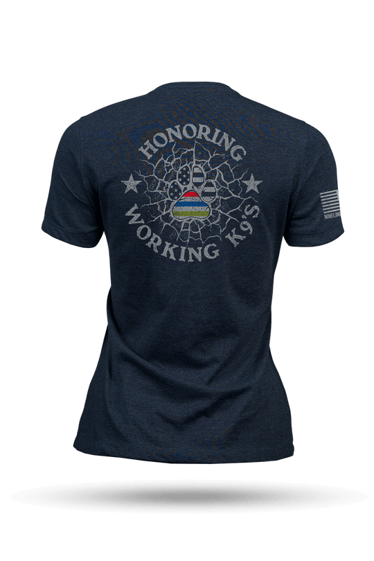 K9 Quilt of Honor - paw - Women's T-Shirt