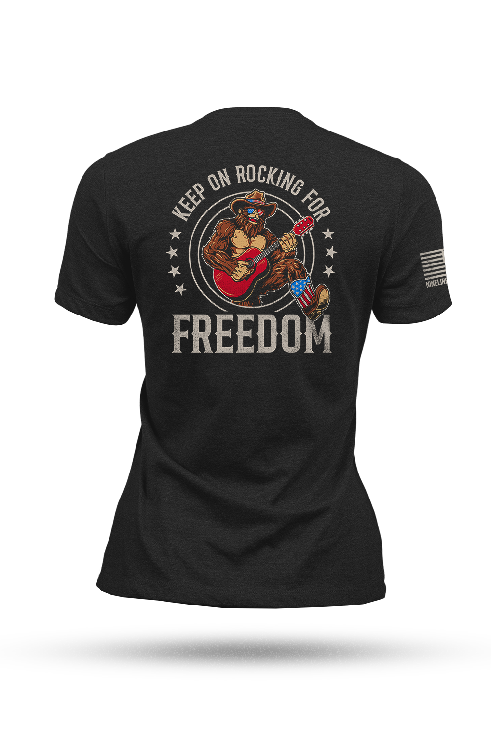 Rockin' Freedom Squatch - Women's T-Shirt