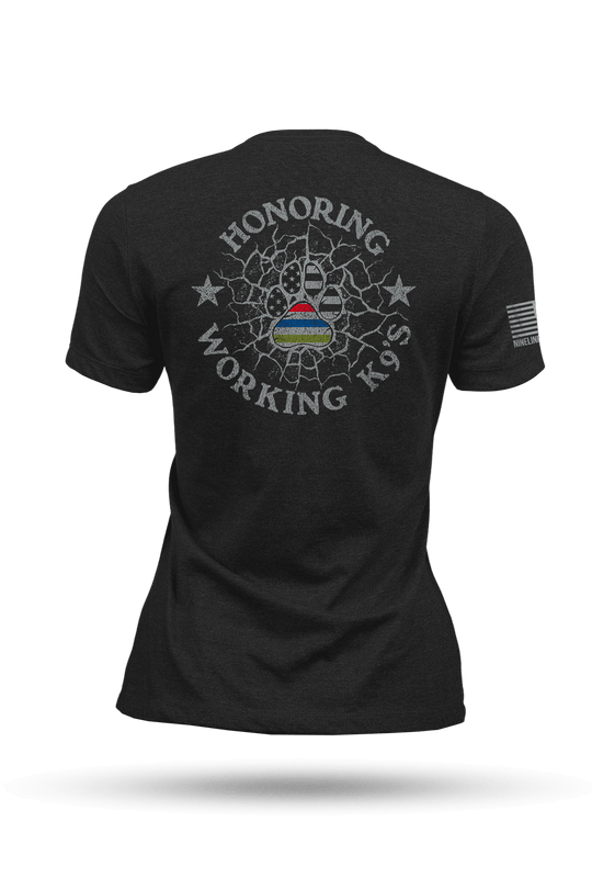 K9 Quilt of Honor - paw - Women's T-Shirt