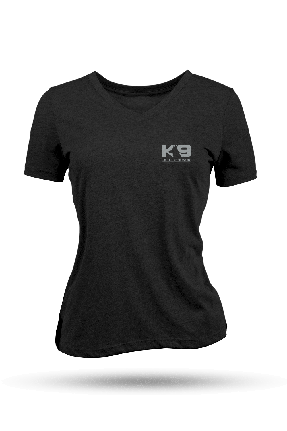 K9 Quilt of Honor - paw - Women's Relaxed Fit V-Neck Shirt
