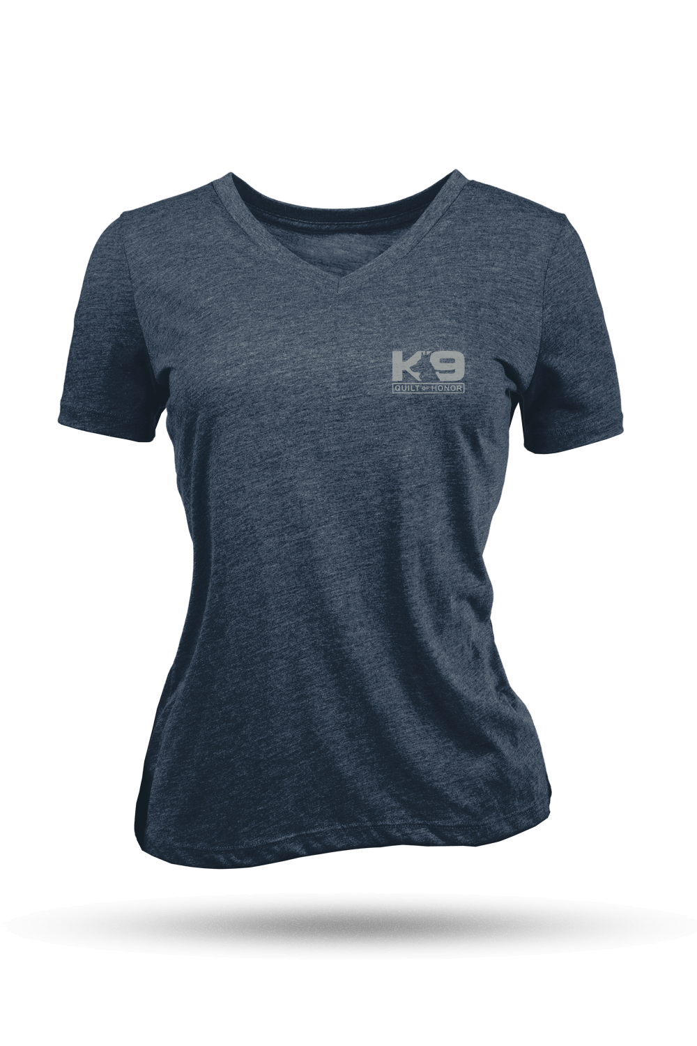 K9 Quilt of Honor - paw - Women's Relaxed Fit V-Neck Shirt