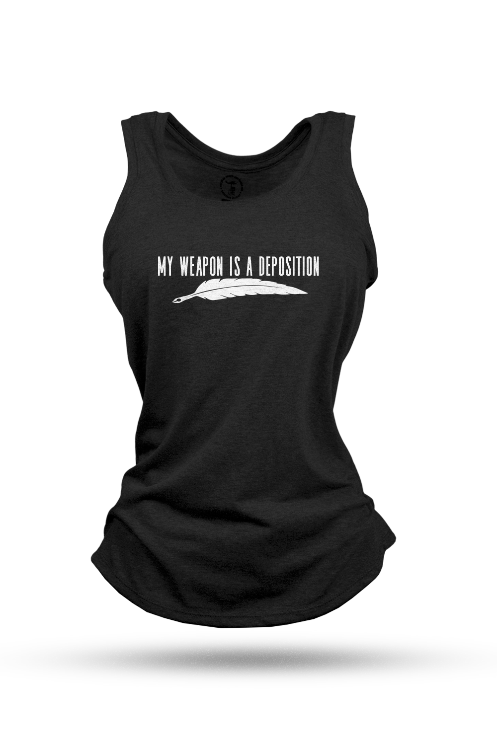 My Weapon is a Deposition - Women's Racerback Tank