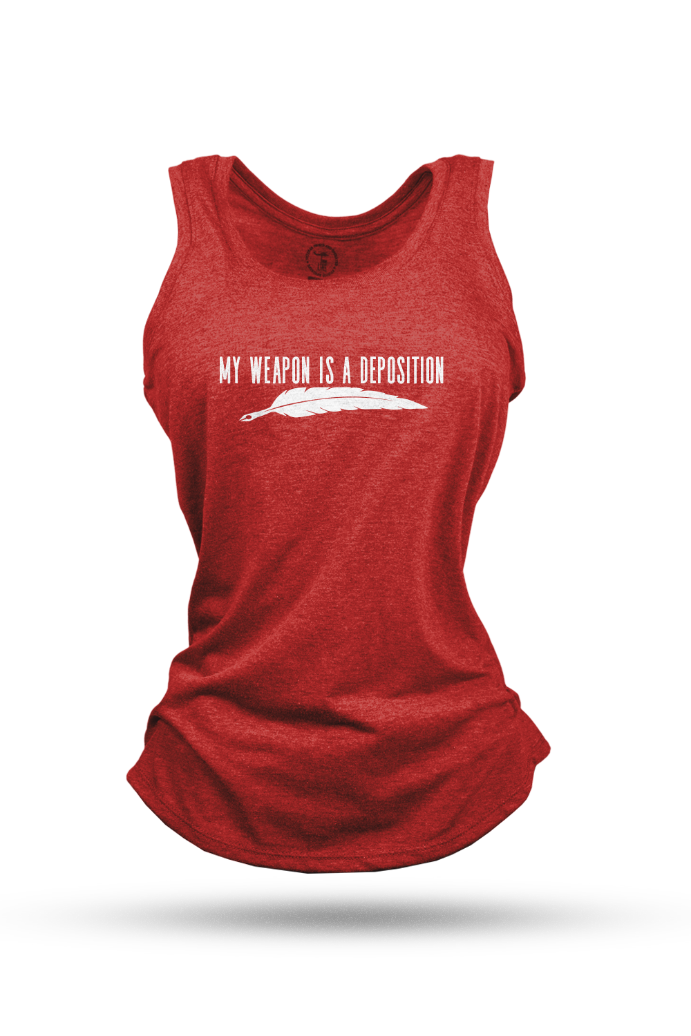 My Weapon is a Deposition - Women's Racerback Tank