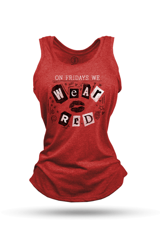 On Fridays We Wear RED - Women's Racerback Tank