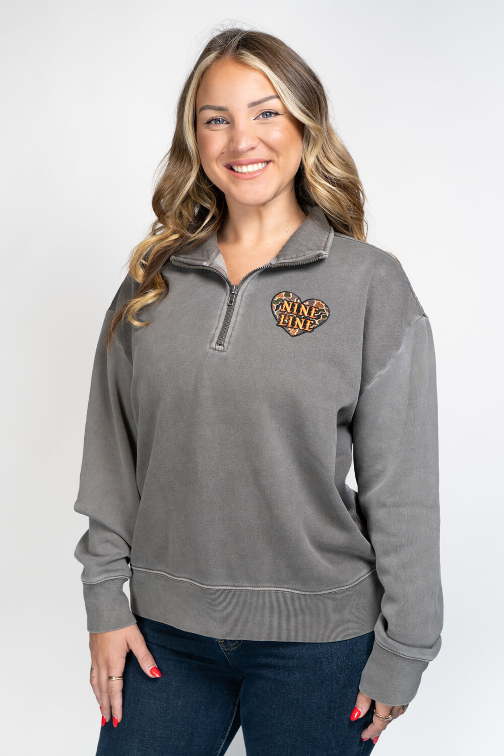 Heart Camo Women's Zip Up