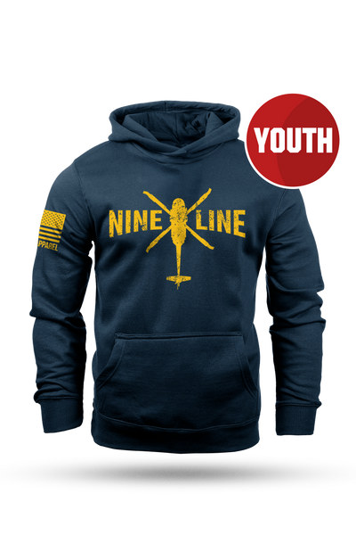Youth Hoodie - Nine Line Helo