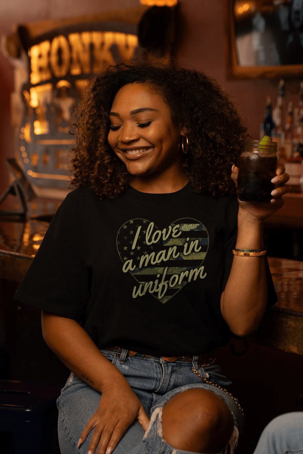 A Man in Uniform - Women's Relaxed Fit T-Shirt
