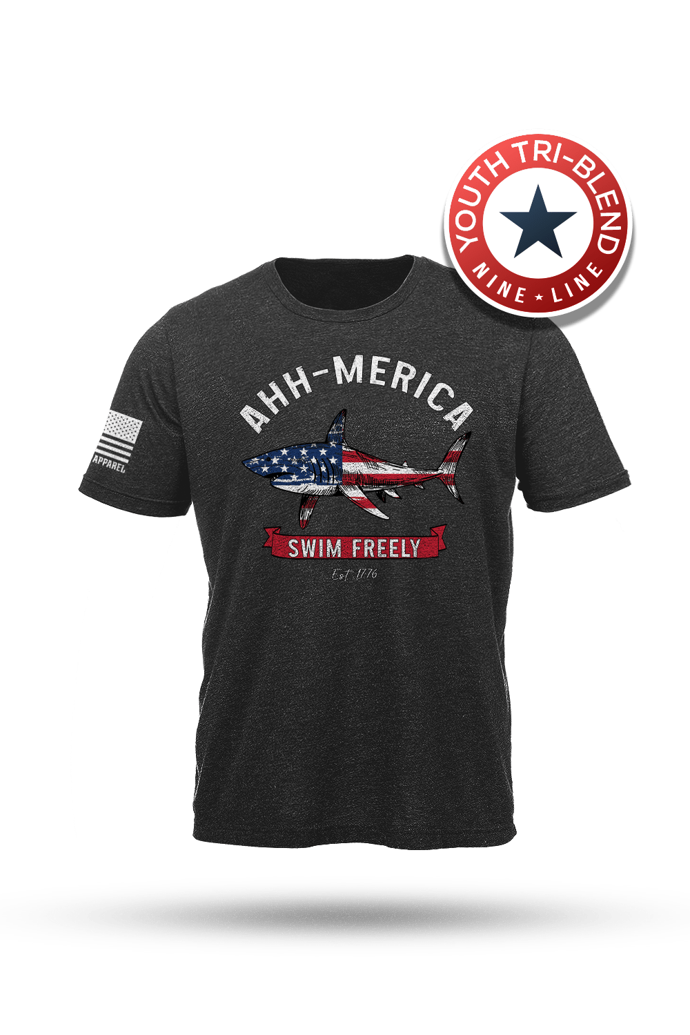 AHH - MERICA - Youth Tri - blend T-Shirt