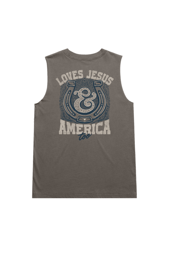 America Too - Women's Muscle Tank Top