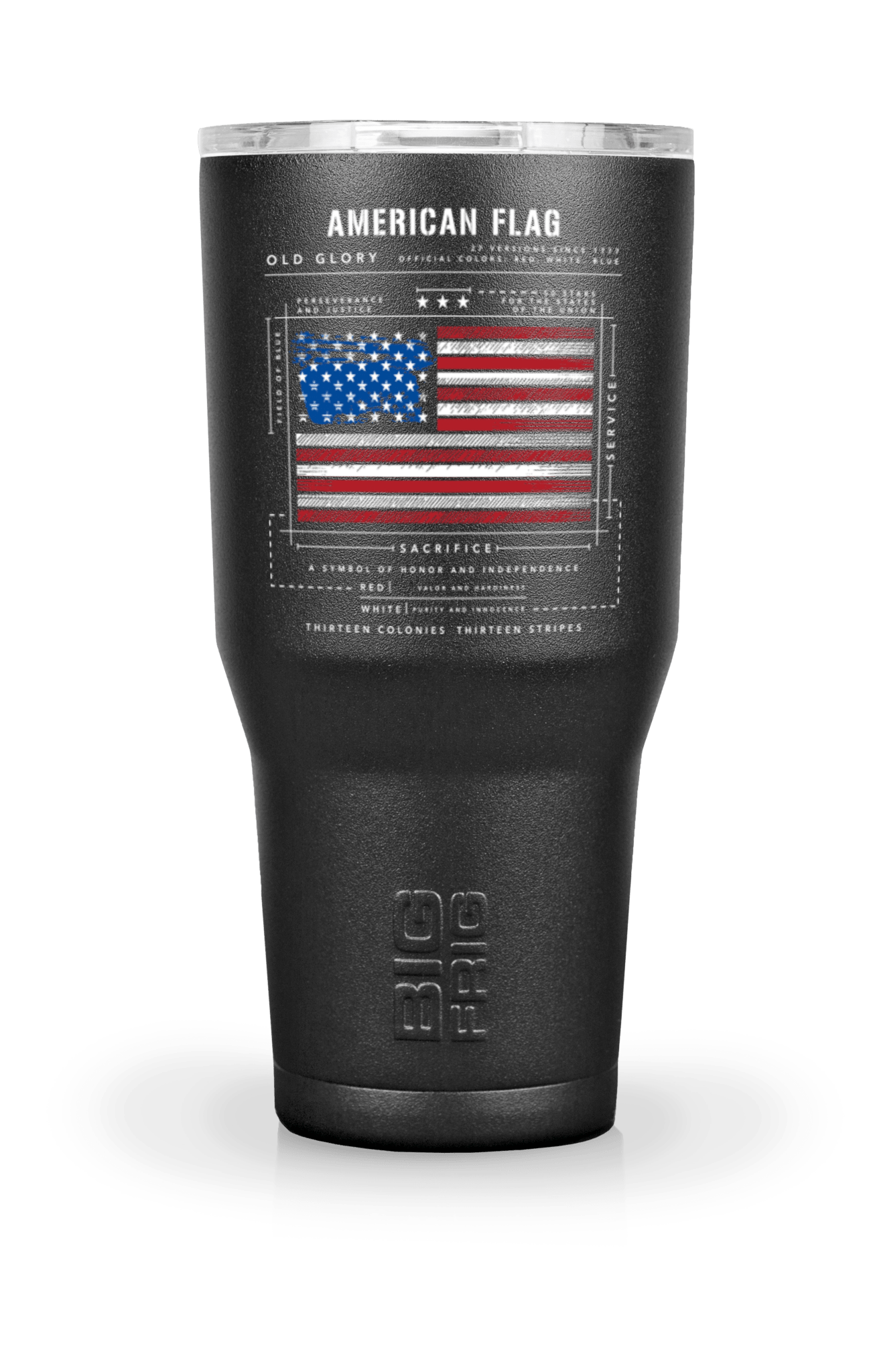 American Flag Schematic - Big Frig Tumbler
