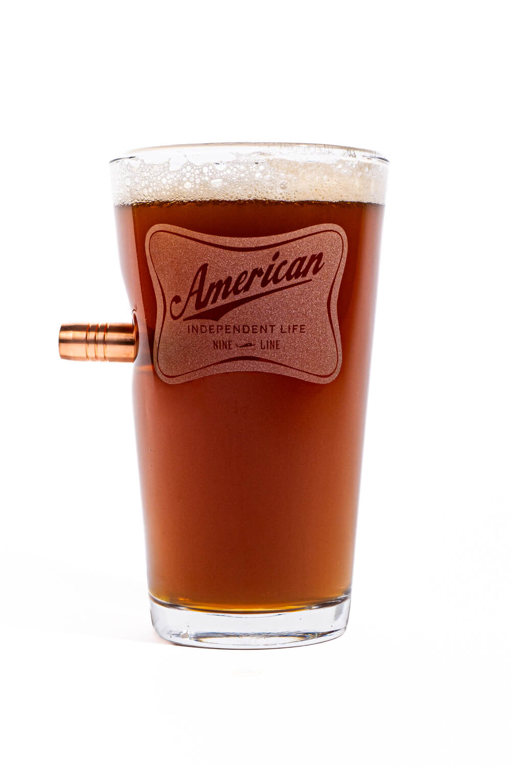 American Independent Life 50Cal Pint Glass