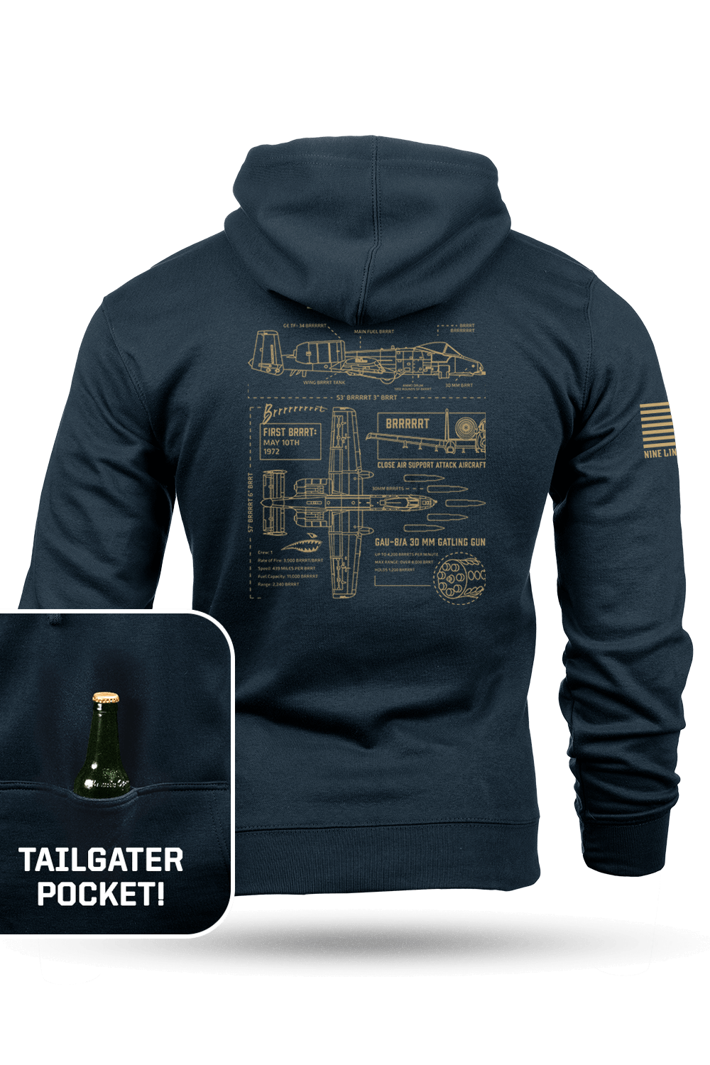 Anatomy of a BRRRRRTT - Tailgater Hoodie