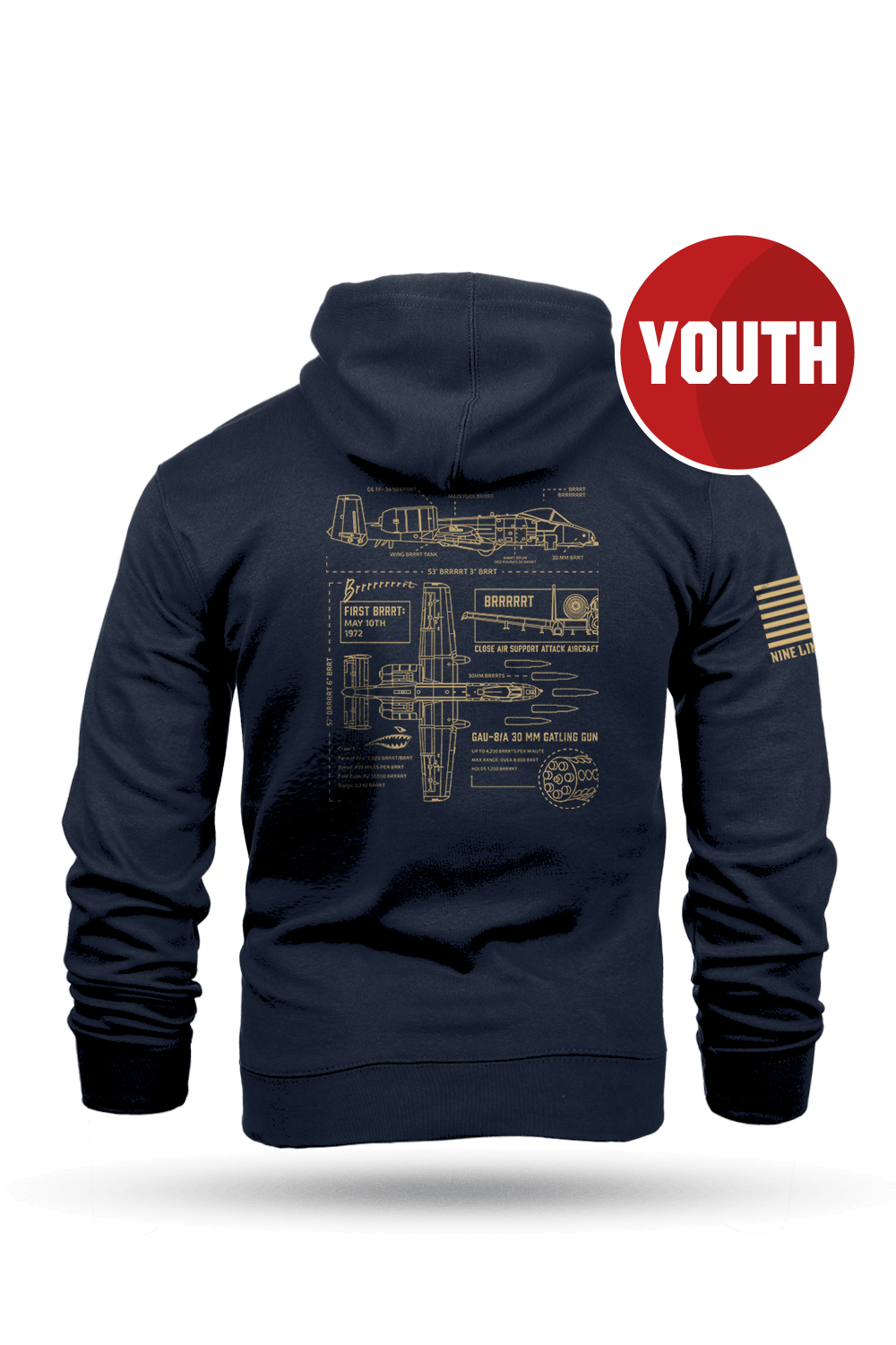 Anatomy of a BRRRRRTT - Youth Hoodie