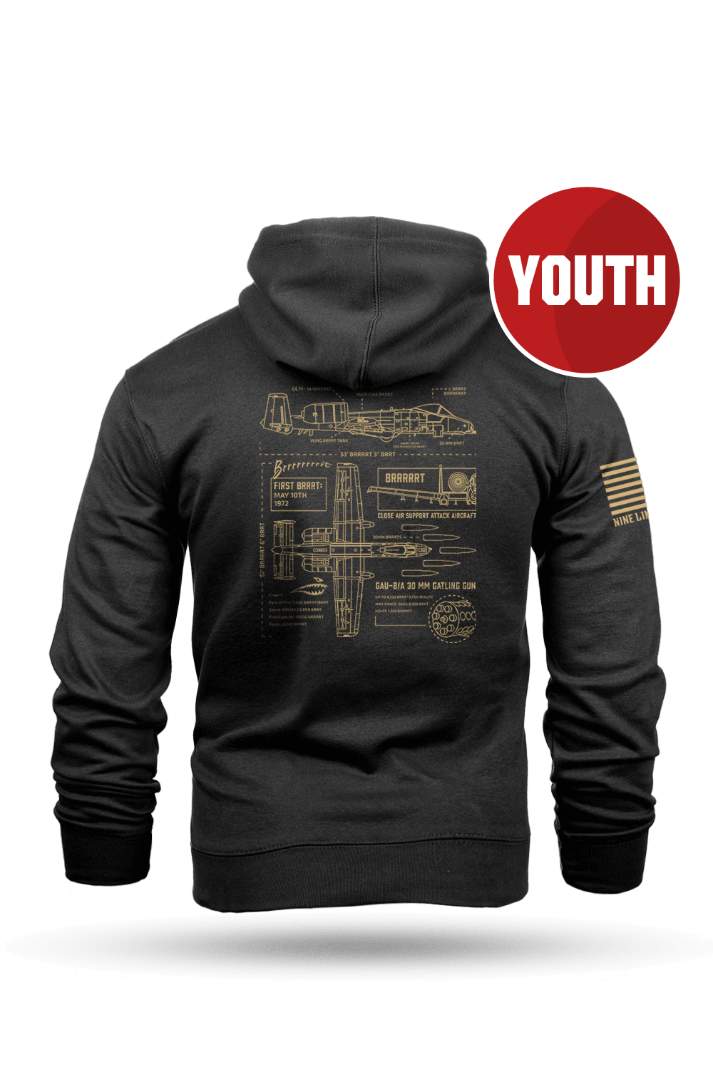 Anatomy of a BRRRRRTT - Youth Hoodie