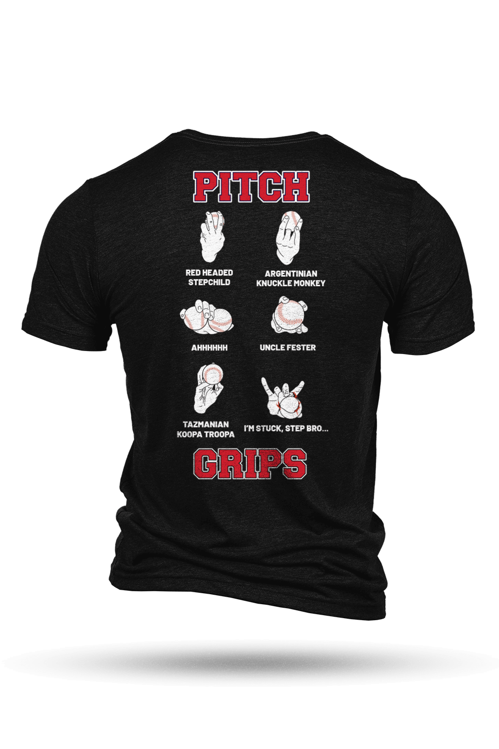 Austin Schultz - Pitch Grip Diagram - T-Shirt