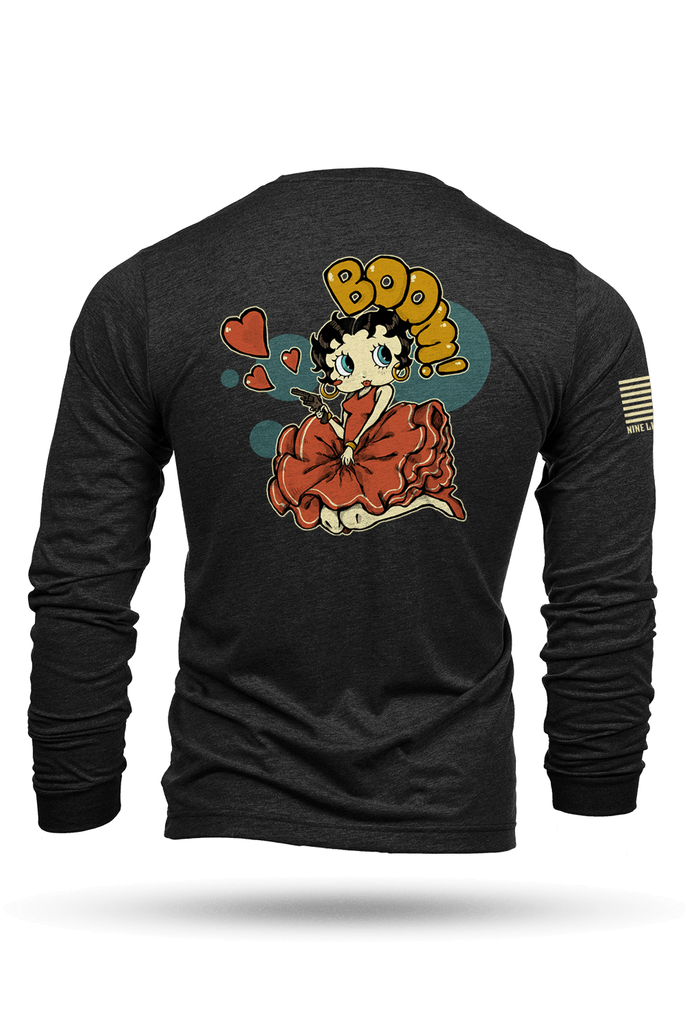 Betty Boop Trigger Happy - Long - Sleeve Shirt