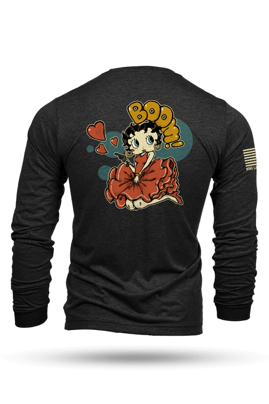 Betty Boop Trigger Happy - Long - Sleeve Shirt