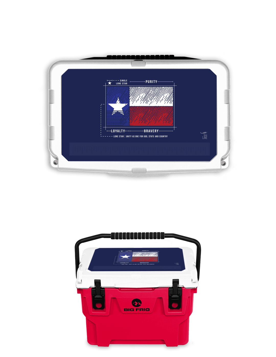 Big Frig Cooler - TX Flag Schematic