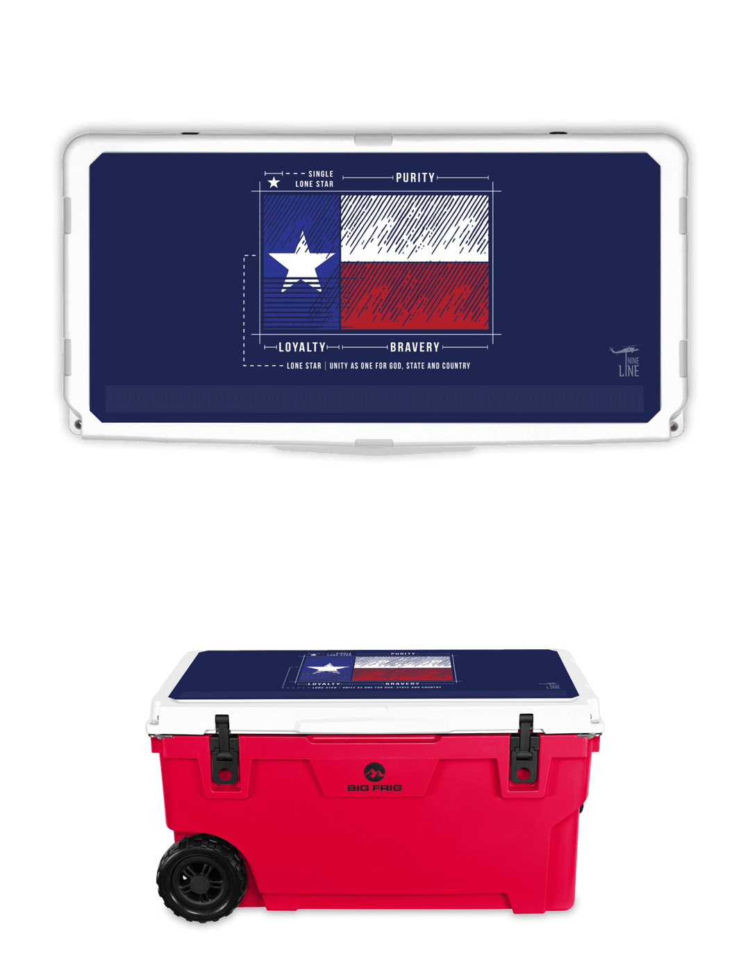Big Frig Cooler - TX Flag Schematic